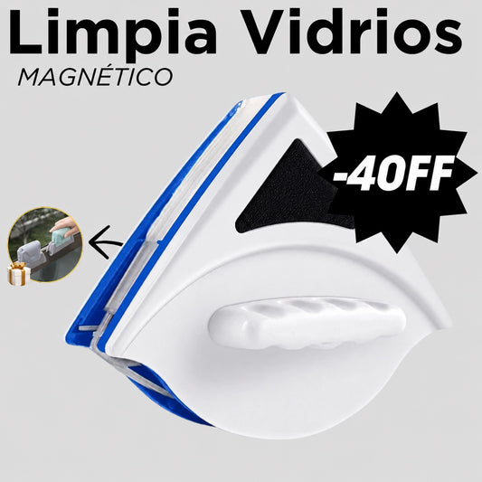 Limpia Vidrios Magnético + Esponja de REGALO