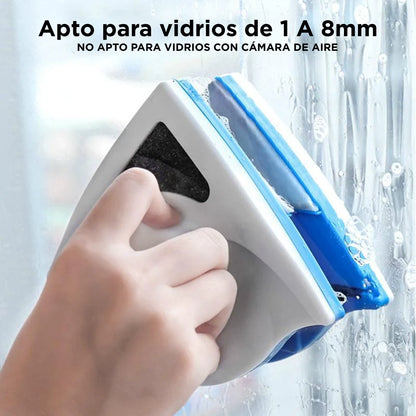 Limpia Vidrios Magnético + Esponja de REGALO