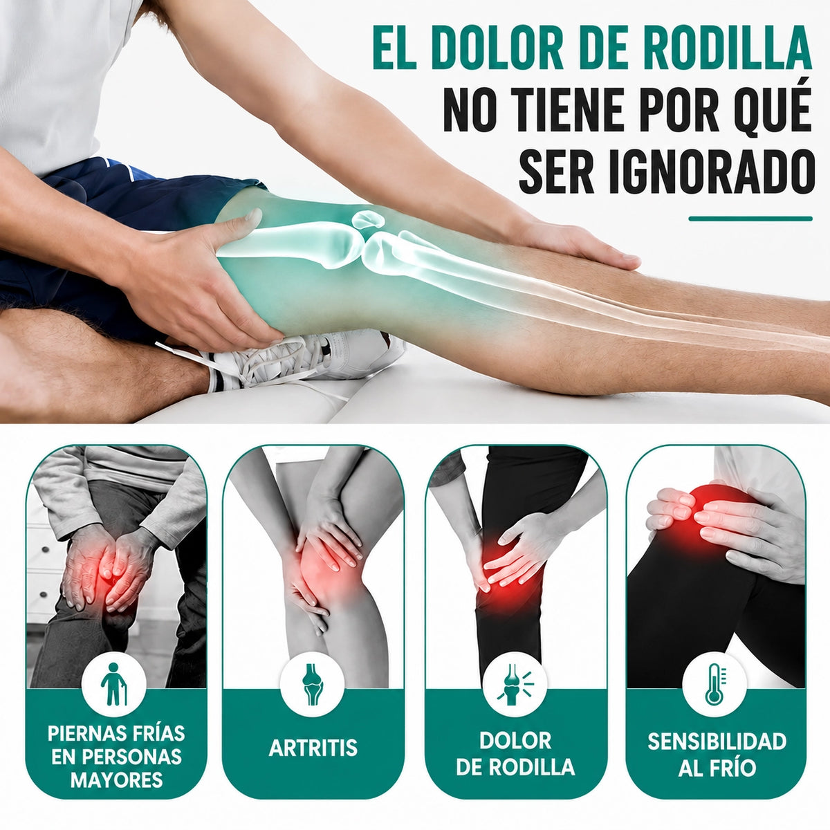 TermoFlex® - Rodillera con terapia de calor regulable