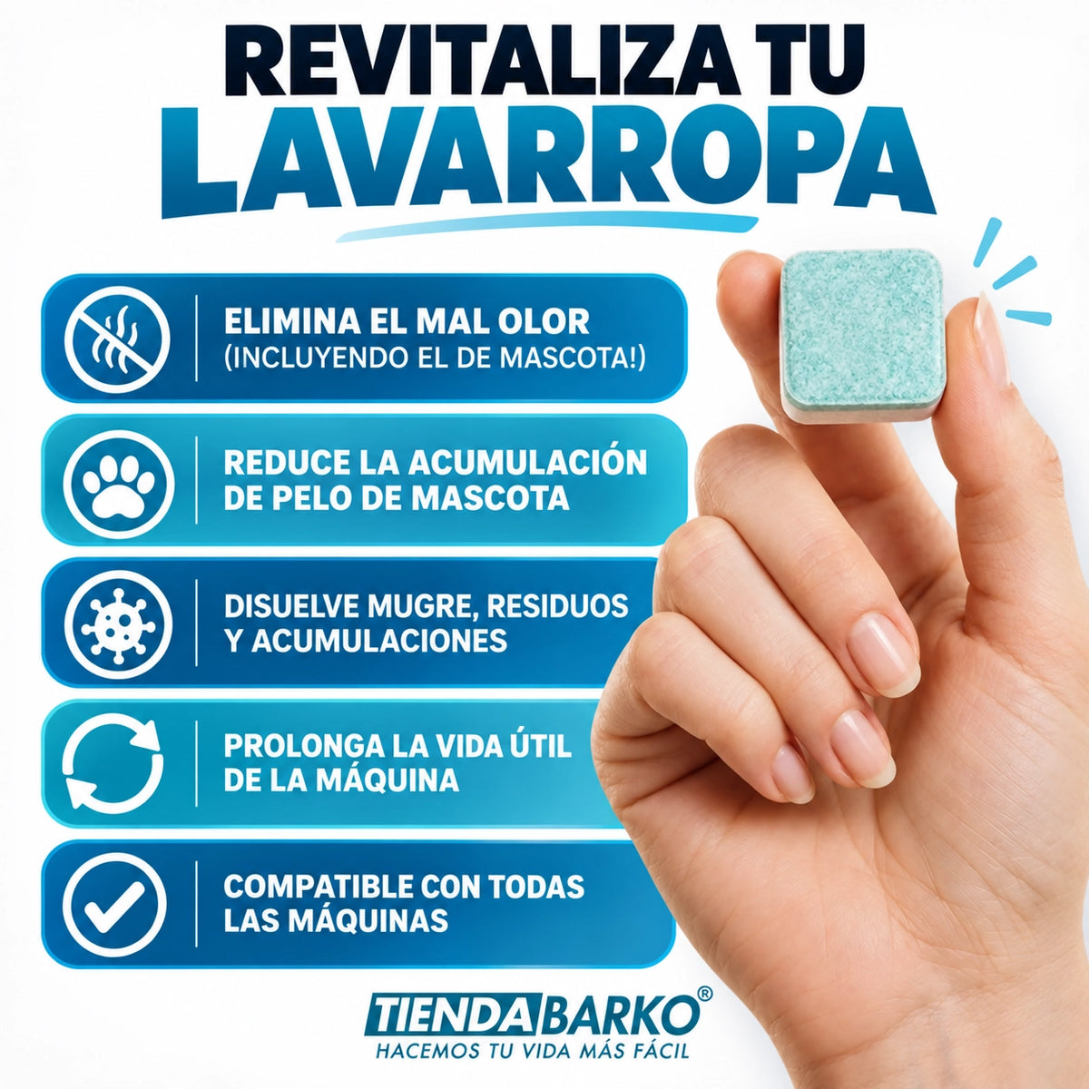 Pastillas Limpiadoras de Lavarropas