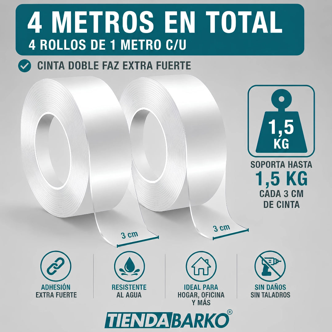 4x1 Cintas Doble Stick