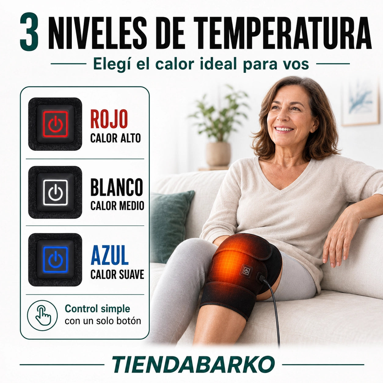 TermoFlex® - Rodillera con terapia de calor regulable