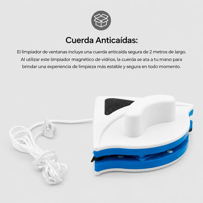 Limpia Vidrios Magnético + Esponja de REGALO