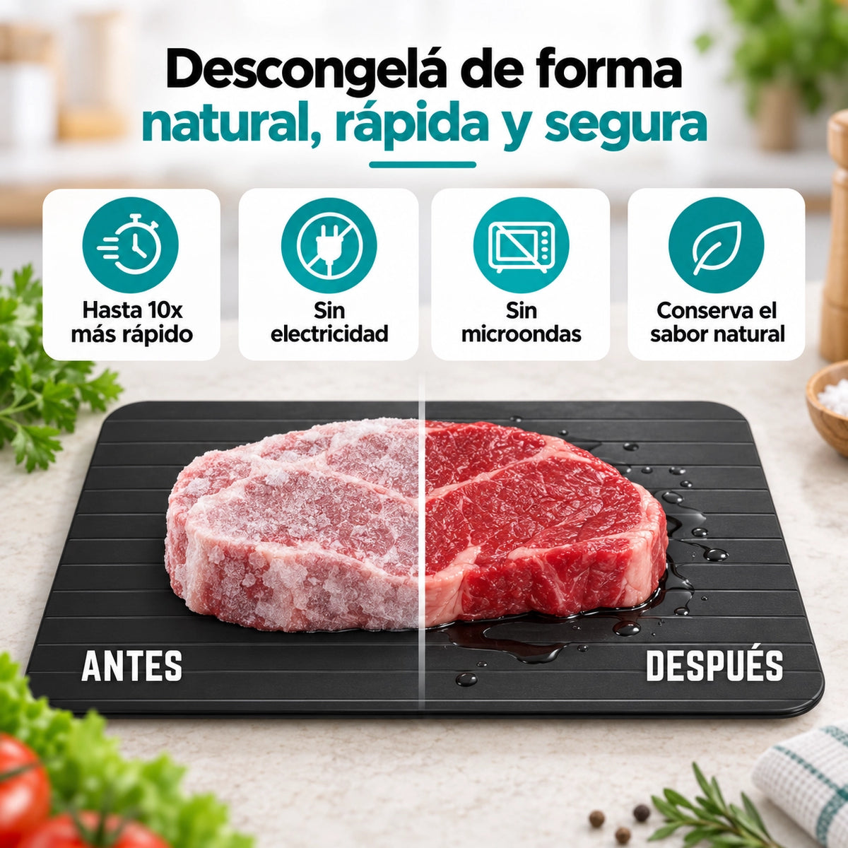 40%OFF - Tabla Térmica Descongeladora