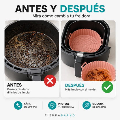 PROMO 4x1 en Bandejas de Silicona para Freidora de Aire