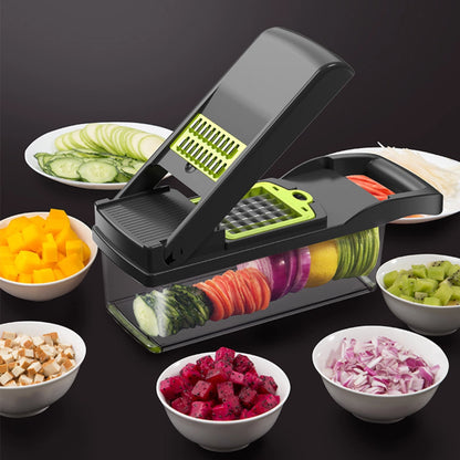 Kit Cocina Resuelta - Cortador 7 en 1 + Mini procesador.