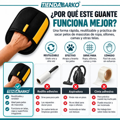 Guante Mágico® - Electroestático Quitapelos