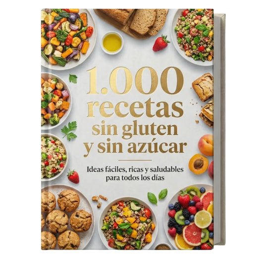 Libro digital - 1.000 Recetas sin glúten y sin azúcar.